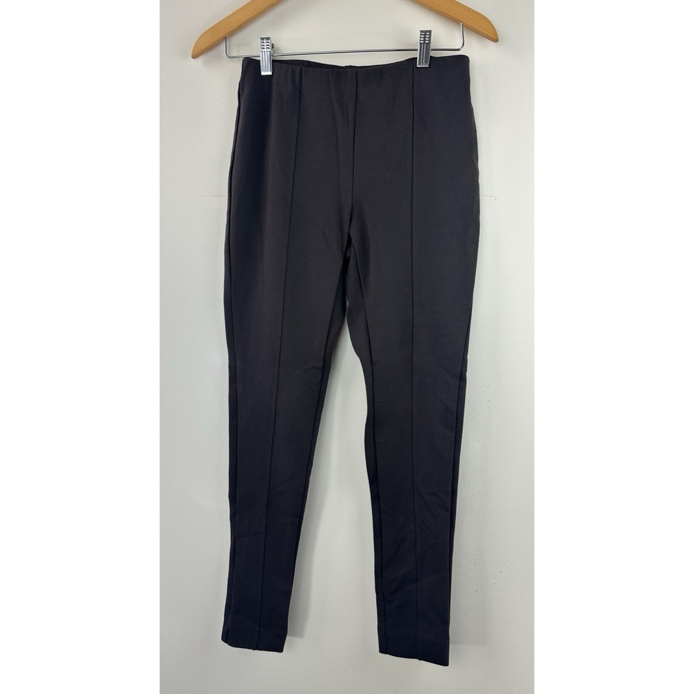 ✨2/$20 J. Jill Ponte Leggings Pleated Brown Pants Small Autumn Fall Minimalist - Picture 14 of 14